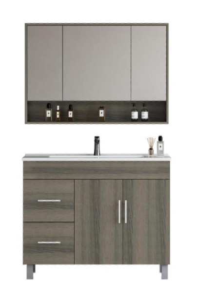 CFZU-100L 浴室櫃主櫃與鏡櫃示意圖